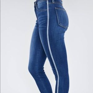 Just Black jeans with stripe up the side